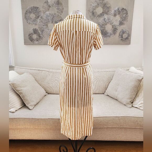 Ten Sixty Sherman | Button Front Shirt Striped Dress - Picture 8 of 16